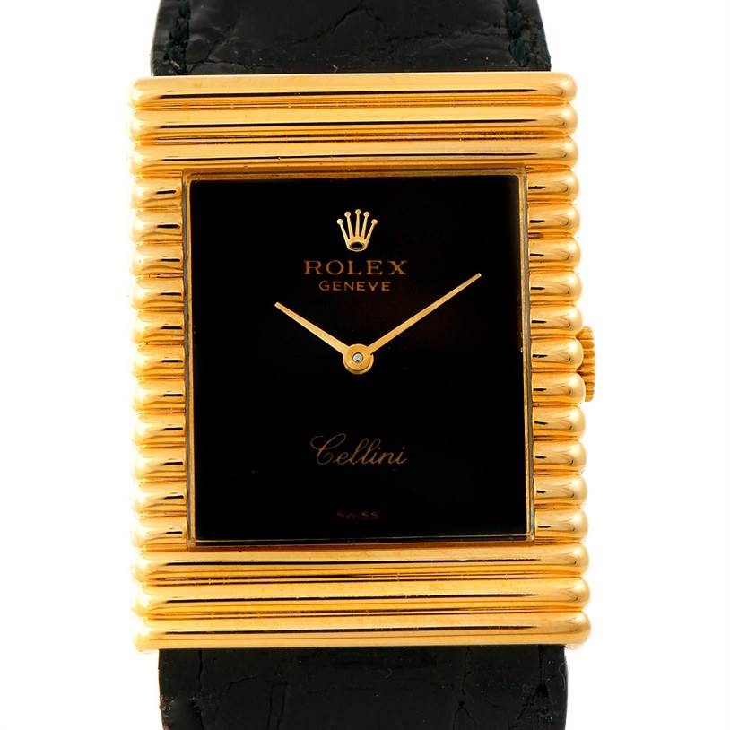 プ*♀様 ROLEX Cellini ゴールド 時計 Rolex Geneve Cellini Yellow Gold Champagne Jubilee 33mm