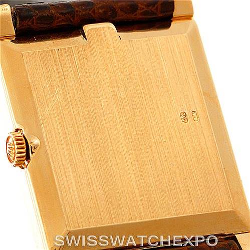 The image shows the back and side view of a Rolex Cellini 4105 Men's Yellow Gold Silver Dial 4105 Men's Yellow Gold Silver Dial watch, highlighting the case and crown, with part of the strap visible.