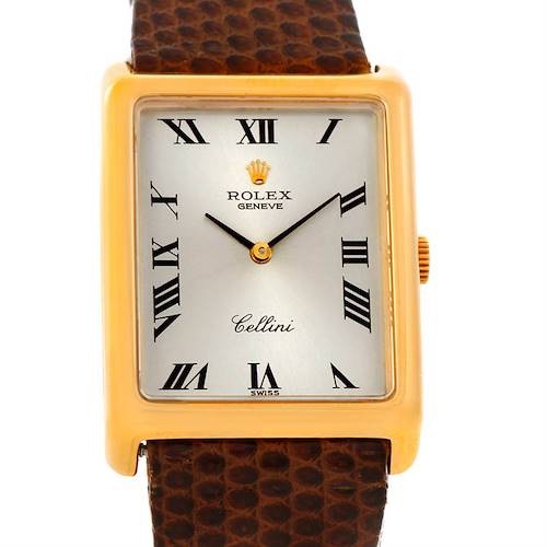 Photo of Rolex Cellini Vintage 18k Yellow Gold Silver Dial 4105