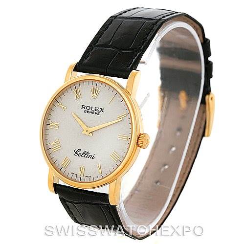 Rolex Cellini Classic Mens 18K Yellow Gold Watch 5115 Unworn ...