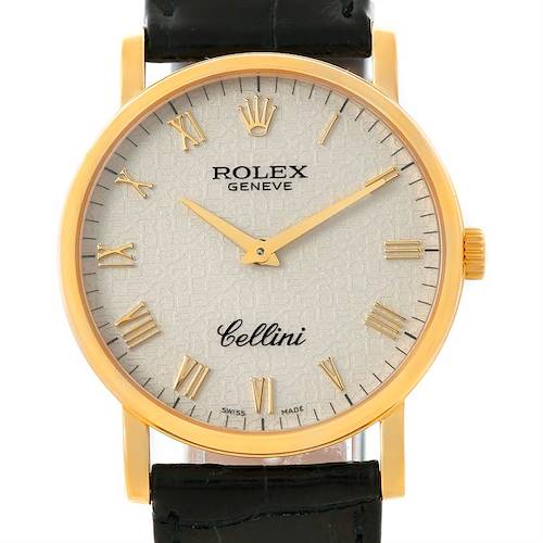 Photo of Rolex Cellini Classic Mens 18K Yellow Gold Watch 5115 Unworn