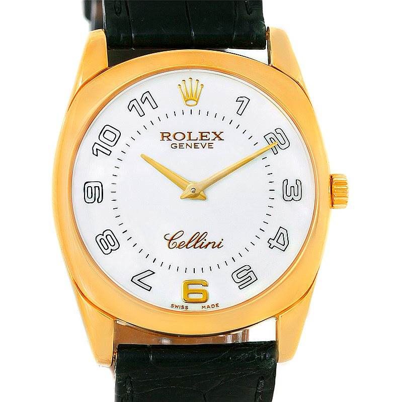 Rolex Cellini Danaos 18k Yellow Gold Mens Watch 4233 SwissWatchExpo