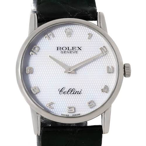Photo of Rolex Cellini Classic Mens 18k White Gold MOP Dial Watch 5116