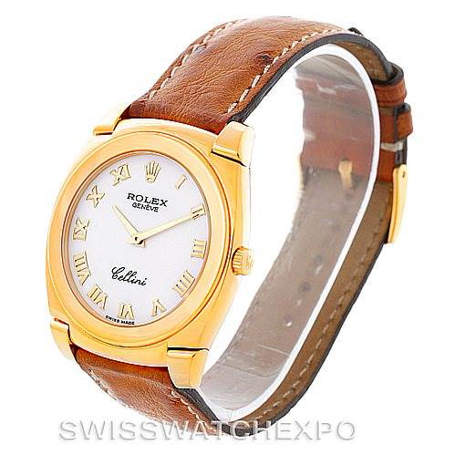Rolex Cellini Cestello 18K Yellow Gold Mens Watch 5330 SwissWatchExpo