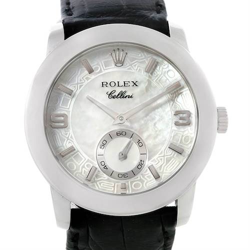Photo of Rolex Cellini Cellinium Platinum Mechanical Mens Watch 5240