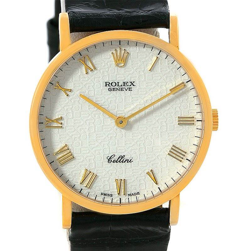 Rolex Cellini Classic 18k Yellow Gold Watch 5112 SwissWatchExpo