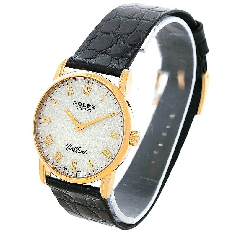 Rolex Cellini Classic 18k Yellow Gold Jubilee Dial Watch 5116 ...
