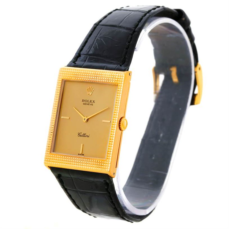 Rolex Cellini Vintage 18k Yellow Gold Watch 4127 SwissWatchExpo