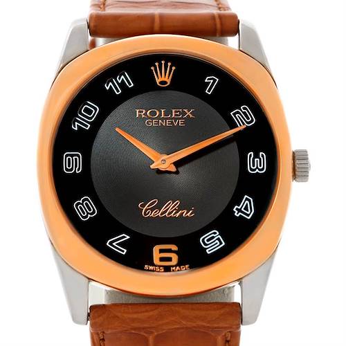 Photo of Rolex Cellini Danaos 18k White Rose Gold Watch 4233