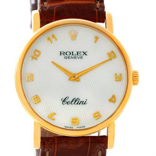 Photo of Rolex Cellini Classic Mens Yellow Gold Mother of Pearl Watch 5115
