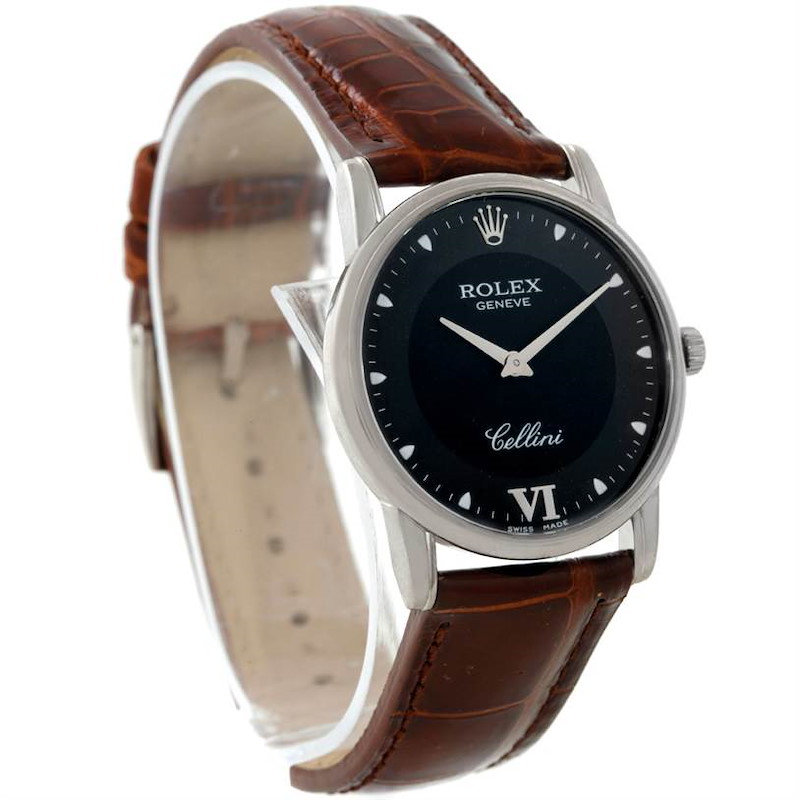 Rolex Cellini Classic 18k White Gold Watch 5116 SwissWatchExpo