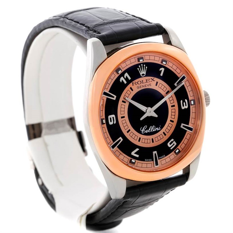 Rolex Cellini Danaos 18k White and Rose Gold Watch 4243 SwissWatchExpo