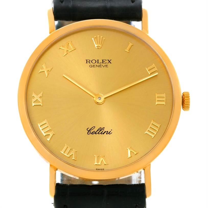 Rolex Cellini Classic Mens 18k Yellow Gold Watch 4112 | SwissWatchExpo