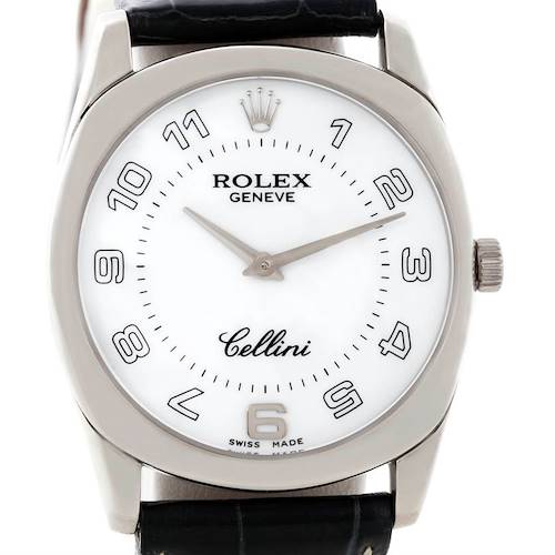 Photo of Rolex Cellini Danaos 18k White Gold Mens Watch 4233