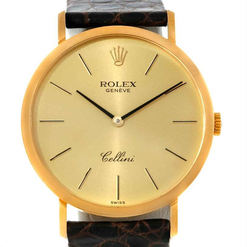 Rolex Cellini Classic Mens 18k Yellow Gold Watch 4112 | SwissWatchExpo