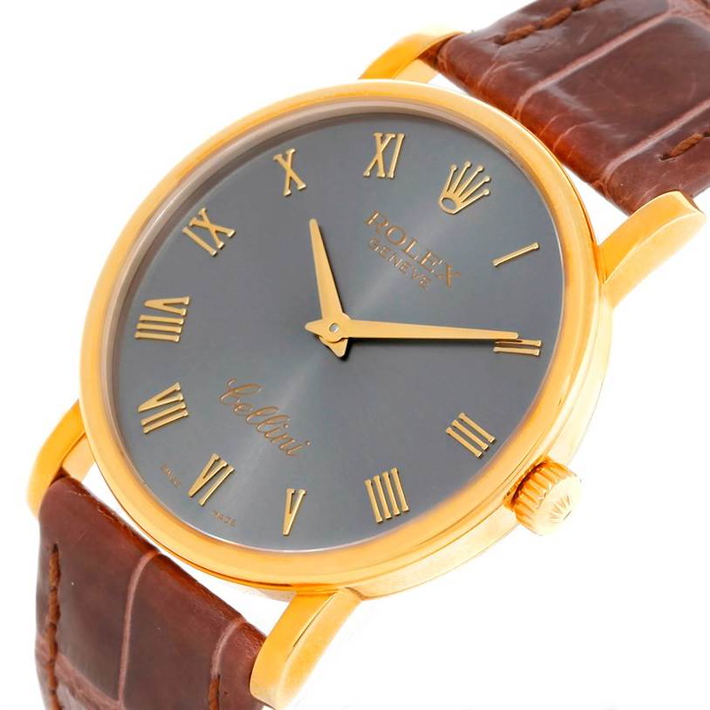 Rolex Cellini Classic Mens 18K Yellow Gold Watch 5115 Unworn