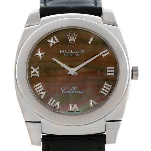 Photo of Rolex Cellini Cestello 18K White Gold Mother of Pearl Dial Watch 5330