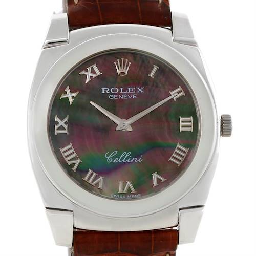 Photo of Rolex Cellini Cestello 18K White Gold Mother of Pearl Dial Watch 5330