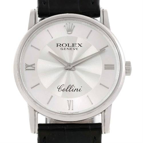 Photo of Rolex Cellini Classic Mens 18K White Gold Watch 5116