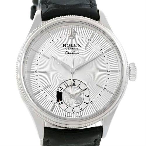 Photo of Rolex Cellini Dual Time18K White Gold Automatic Mens Watch 50529