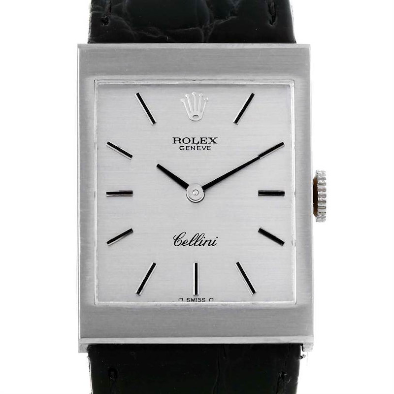 Rolex Cellini 18K White Gold Vintage Watch 4014 SwissWatchExpo