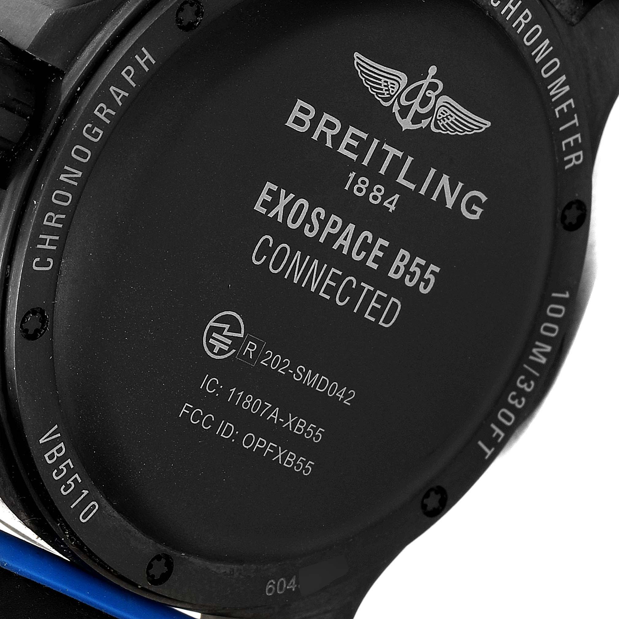 This is the back case of the Breitling Professional Series VB5510 Men's Titanium Black Dial VB5510 Men's Titanium Black Dial Exospace B55 Connected watch.