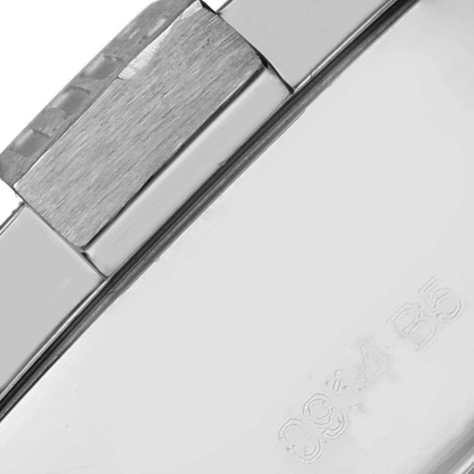 The image shows a close-up of the clasp and part of the metal bracelet of a Breitling Avenger A13371 Men's Stainless Steel Black Dial A13371 Men's Stainless Steel Black Dial watch.