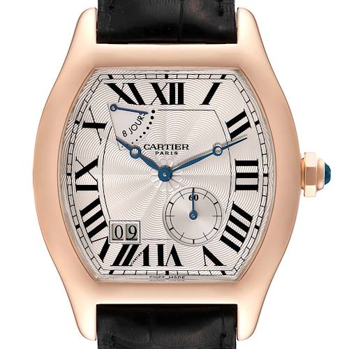 Photo of Cartier Tortue Privee Rose Gold 8 Day Power Reserve Mens Watch W1545851