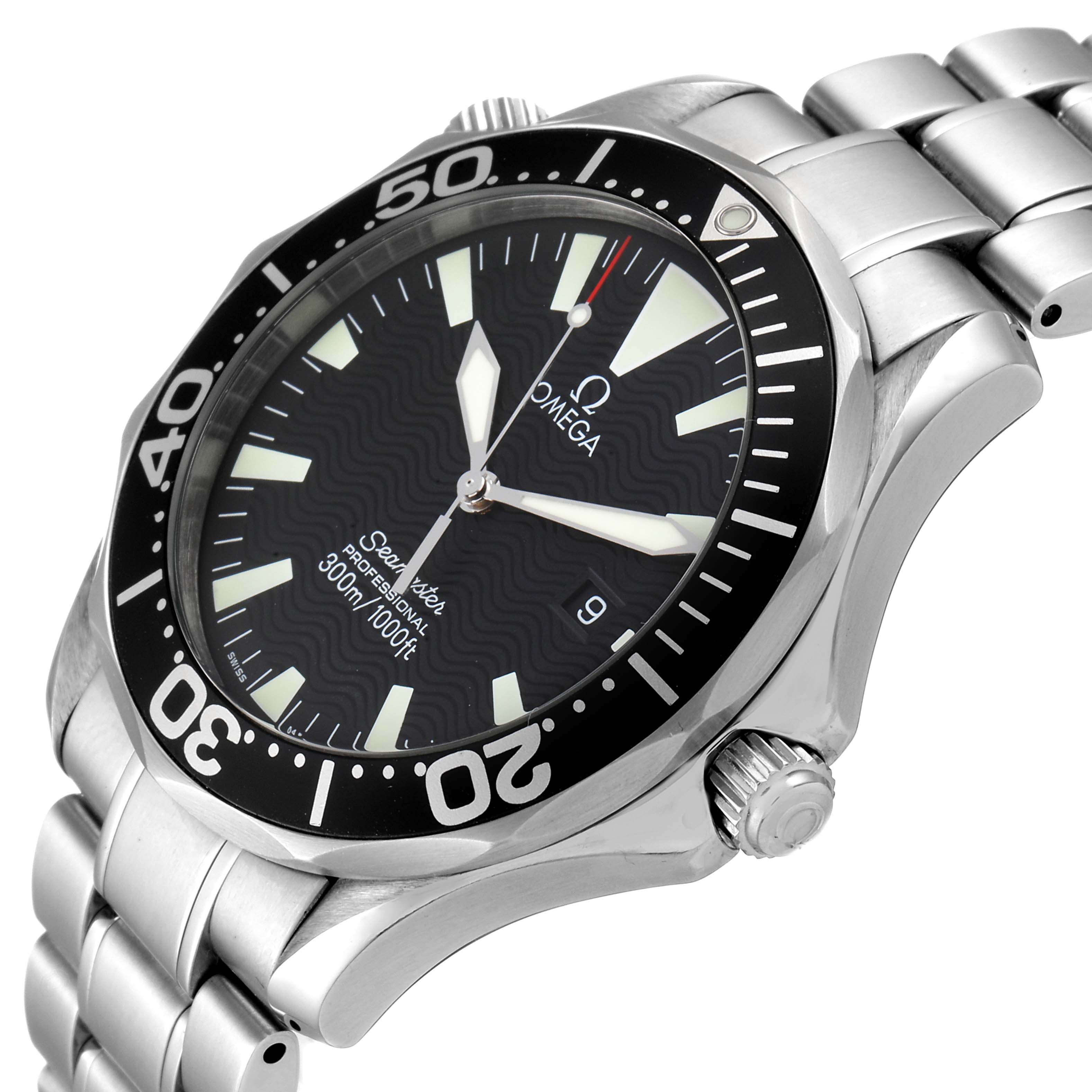 Omega Seamaster 41mm Black Dial Stainless Steel Mens Watch 2264.50.00 ...