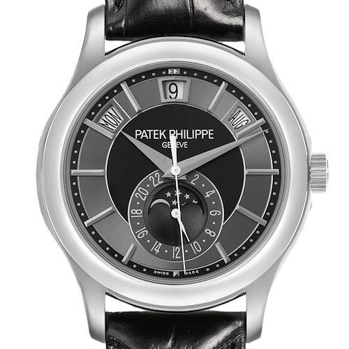 Photo of Patek Philippe Complications Annual Calendar Mens Watch 5205G 5202 Box Papers