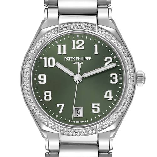 Photo of Patek Philippe Twenty-4 Steel Green Dial Diamond Bezel 7300/1200R-010