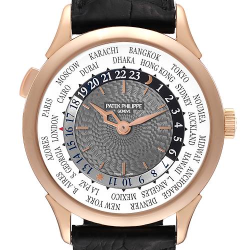 Photo of Patek Philippe World Time Complications Rose Gold Mens Watch 5230
