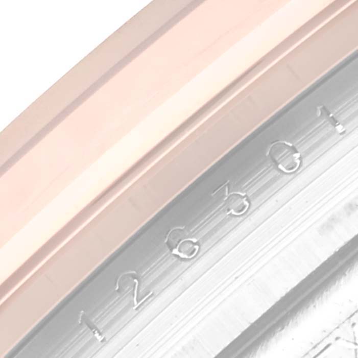 This image shows a close-up of the engraved model number on the bezel of a Rolex Datejust 41 126301 Men's Steel and Gold (two tone) Grey Dial 126301 Men's Steel and Gold (two tone) Grey Dial watch.