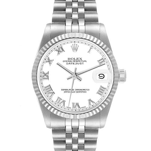 Photo of Rolex Datejust Midsize Steel White Gold Ladies Watch 68274