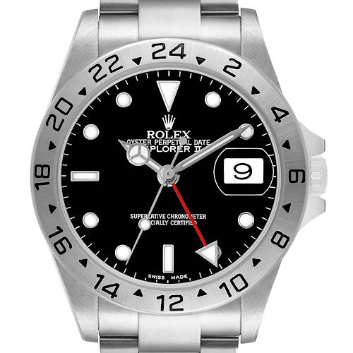 Photo of Rolex Explorer II Steel Black Dial Mens Watch 16570