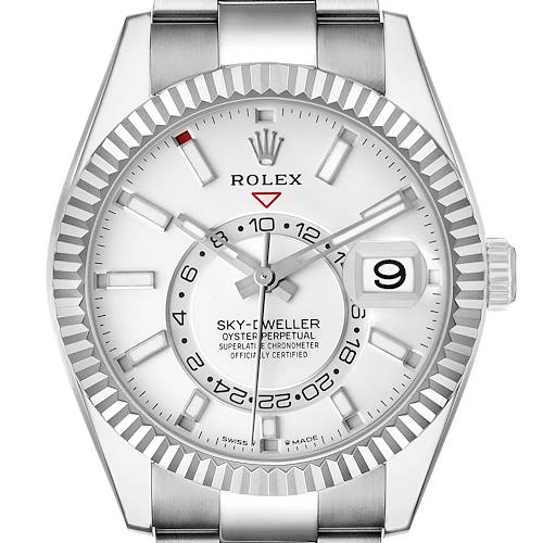 Photo of Rolex Sky-Dweller Steel White Gold White Dial Mens Watch 336934