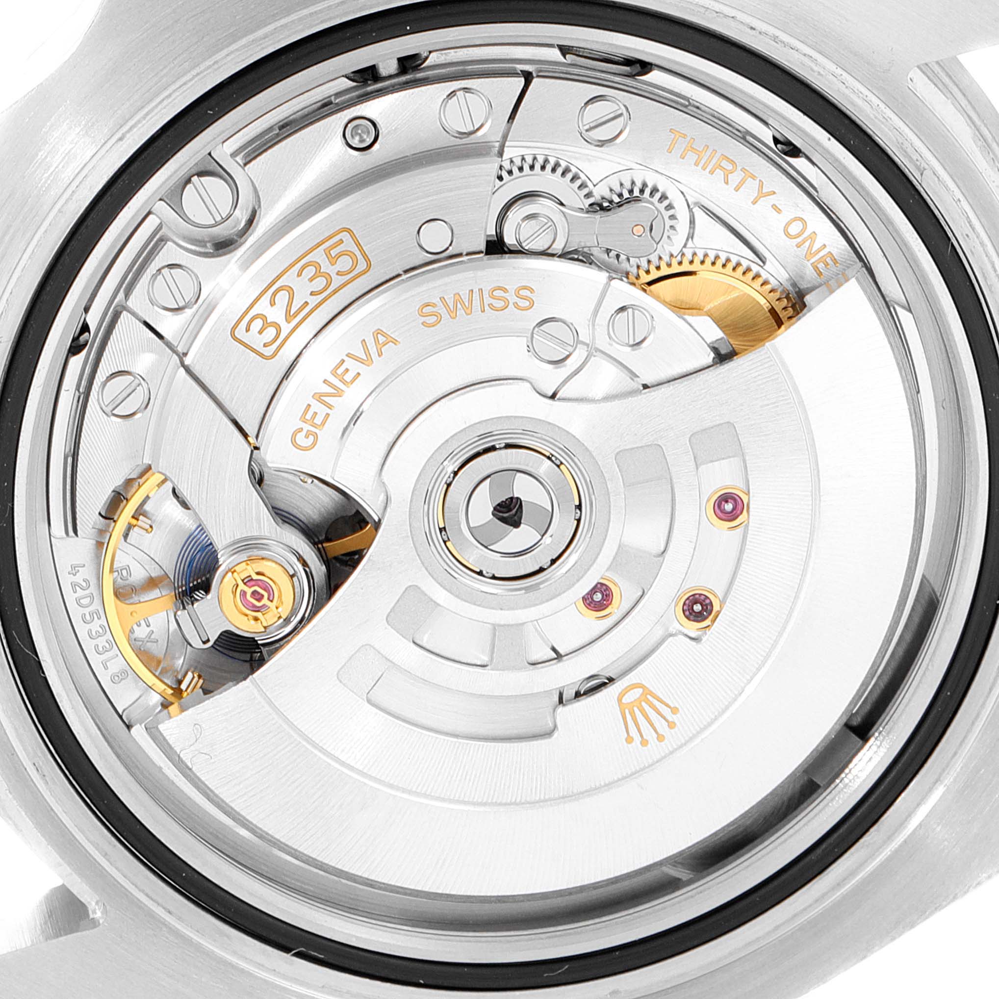 This image shows the detailed movement mechanism of the Rolex Submariner 126610 Men
s Stainless Steel Black Dial 126610 Men
s Stainless Steel Black Dial model, viewed from the back.