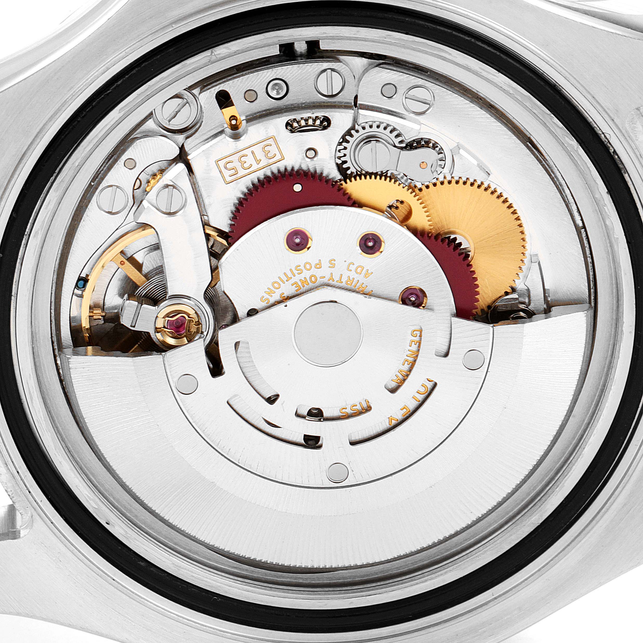 This image shows the movement mechanism of a Rolex Yacht-Master 16622 Men
s Stainless Steel Silver Dial 16622 Men
s Stainless Steel Silver Dial watch from a rear, internal angle.