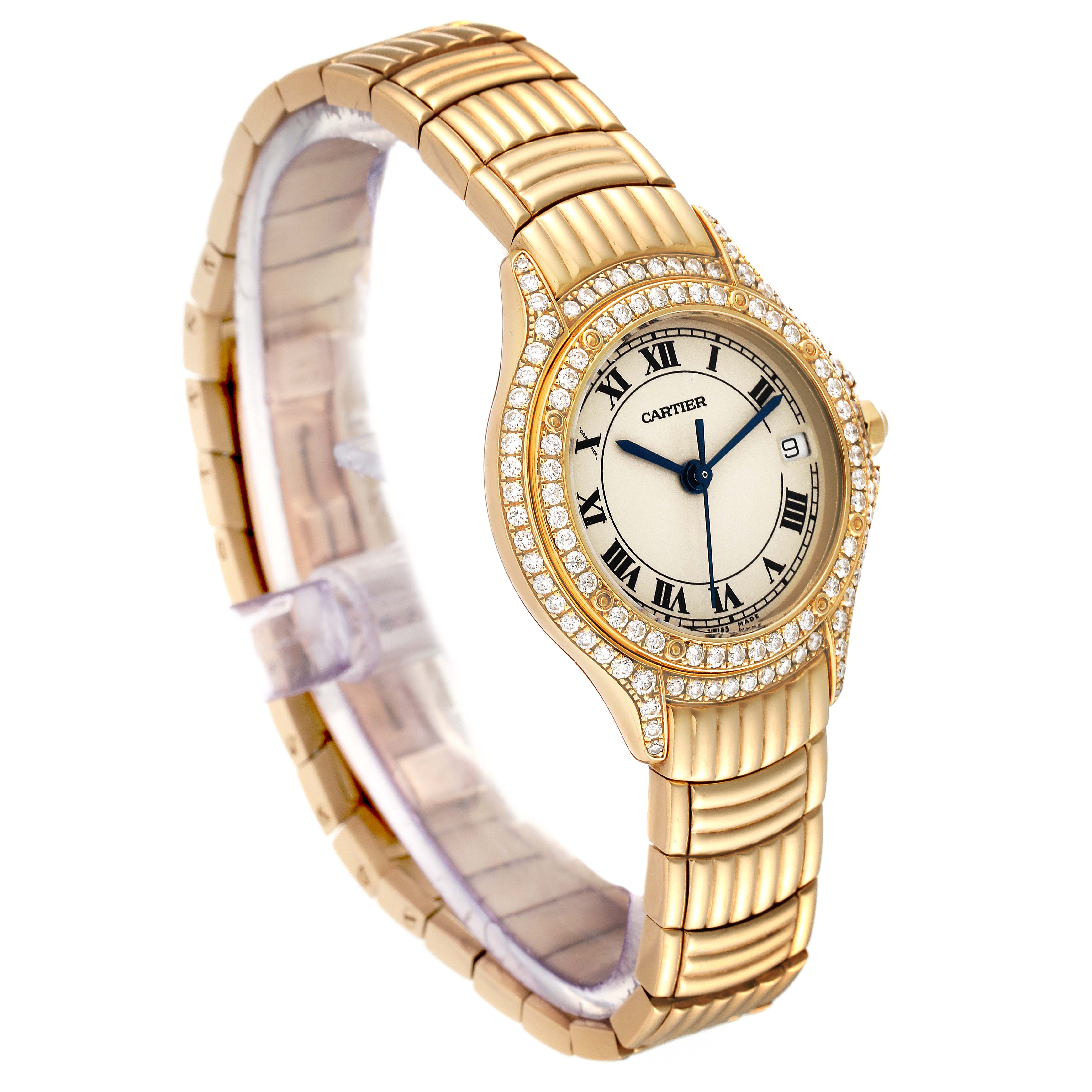 時計 cartier 117000R Preowned Cartier Cougar 117000R 18k 26mm Quartz watch