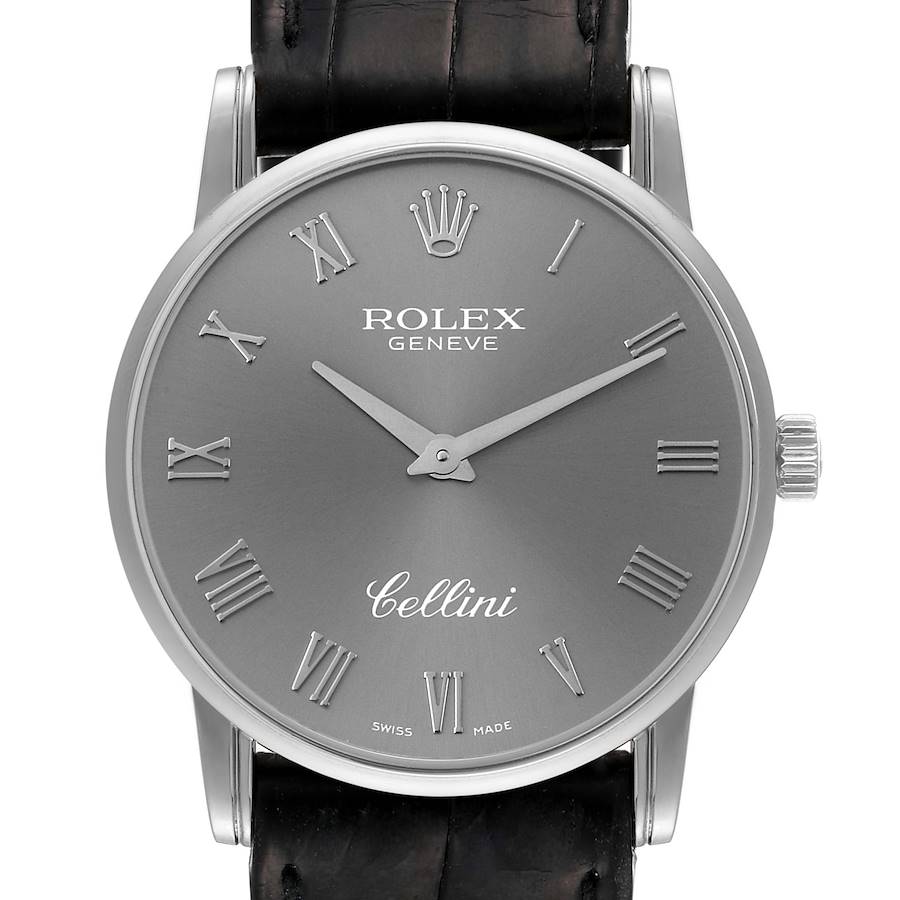NOT FOR SALE Rolex Cellini Classic Slate Dial White Gold Mens Watch 5116 Papers PARTIAL PAYMENT SwissWatchExpo
