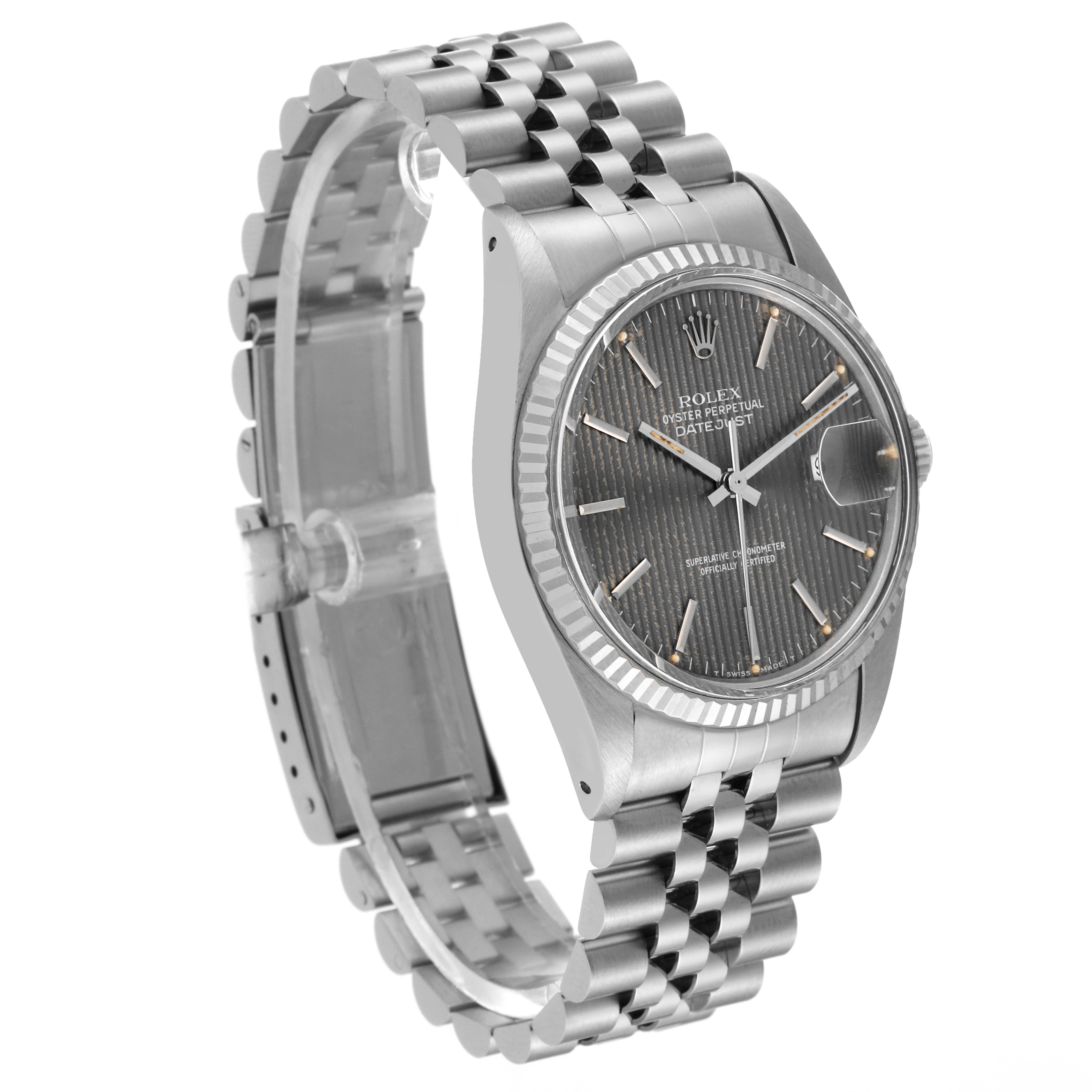 This image shows the Rolex Pearlmaster watch at a slight angle, highlighting the face, bezel, and bracelet.