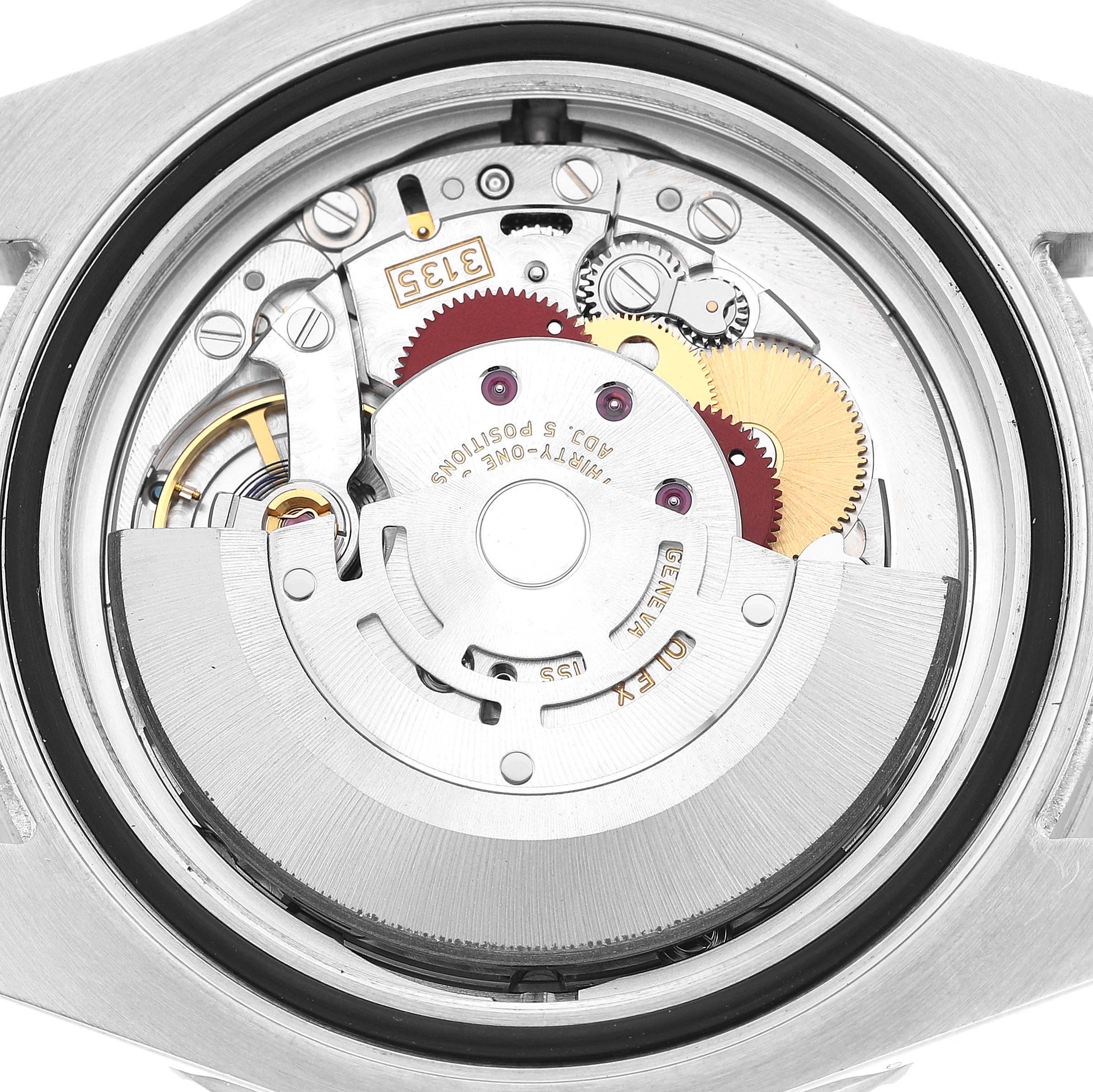 This image shows the internal mechanism of a Rolex Sea-Dweller 116600 Men's Stainless Steel Black Dial, focusing on the rotor and gears from a back angle.