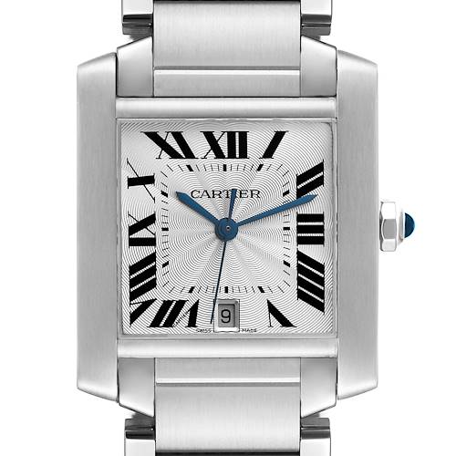 Photo of Cartier Tank Francaise Large Automatic Steel Mens Watch W51002Q3 Papers