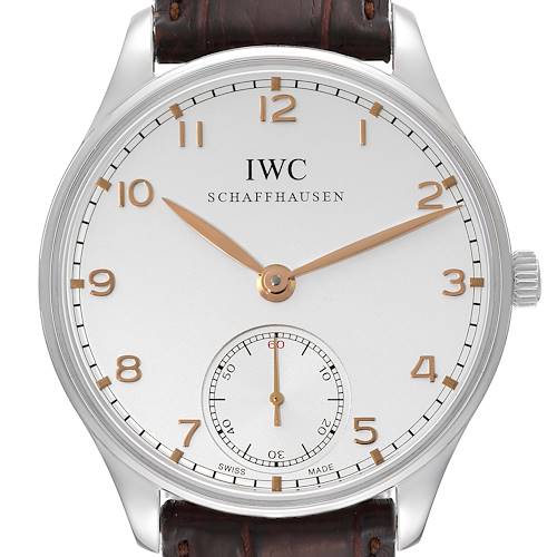 Photo of IWC Portuguese Silver Dial Manual Steel Mens Watch IW545408