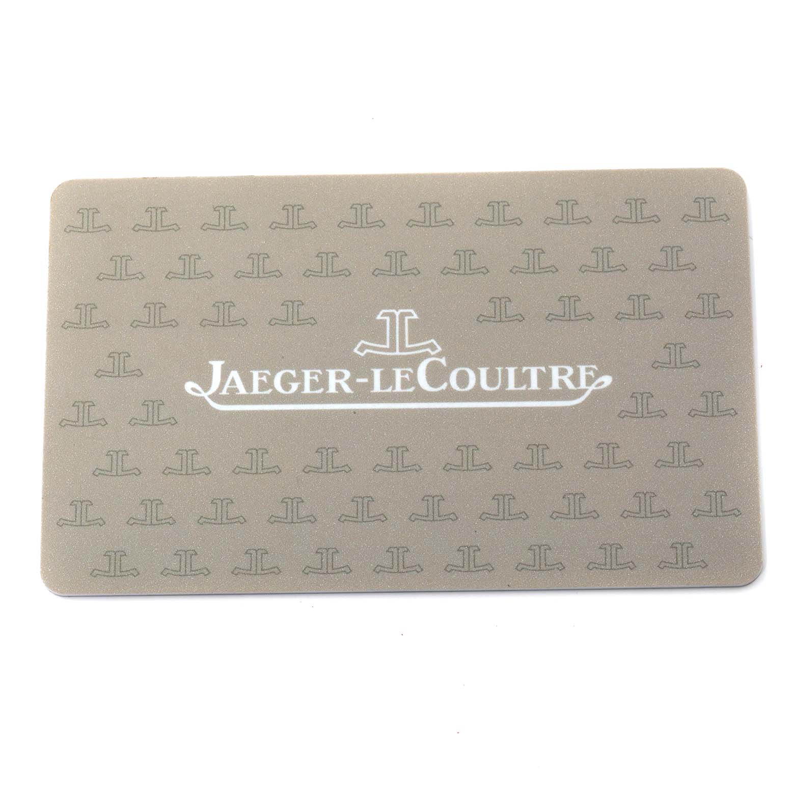 This is an image of a Jaeger-LeCoultre warranty or authenticity card associated with the Reverso model watch.