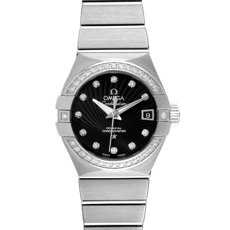 Omega Constellation 27 Black Dial Diamond Watch 123.15.27.20.51.001 Unworn SwissWatchExpo