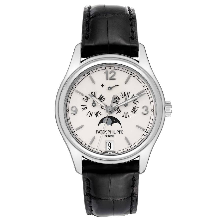 Patek Philippe Complications Annual Calendar White Gold Mens Watch