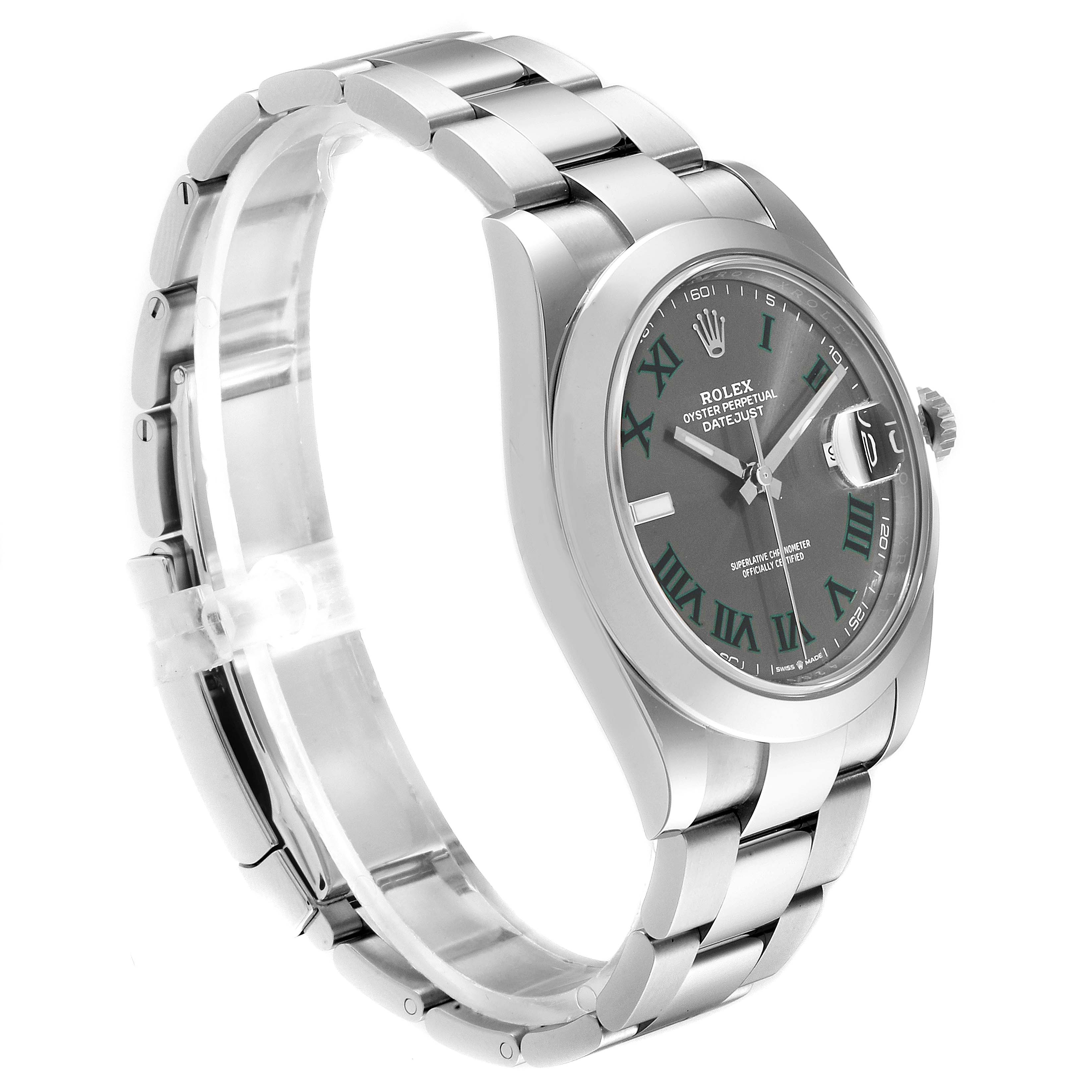 rolex datejust 41 green