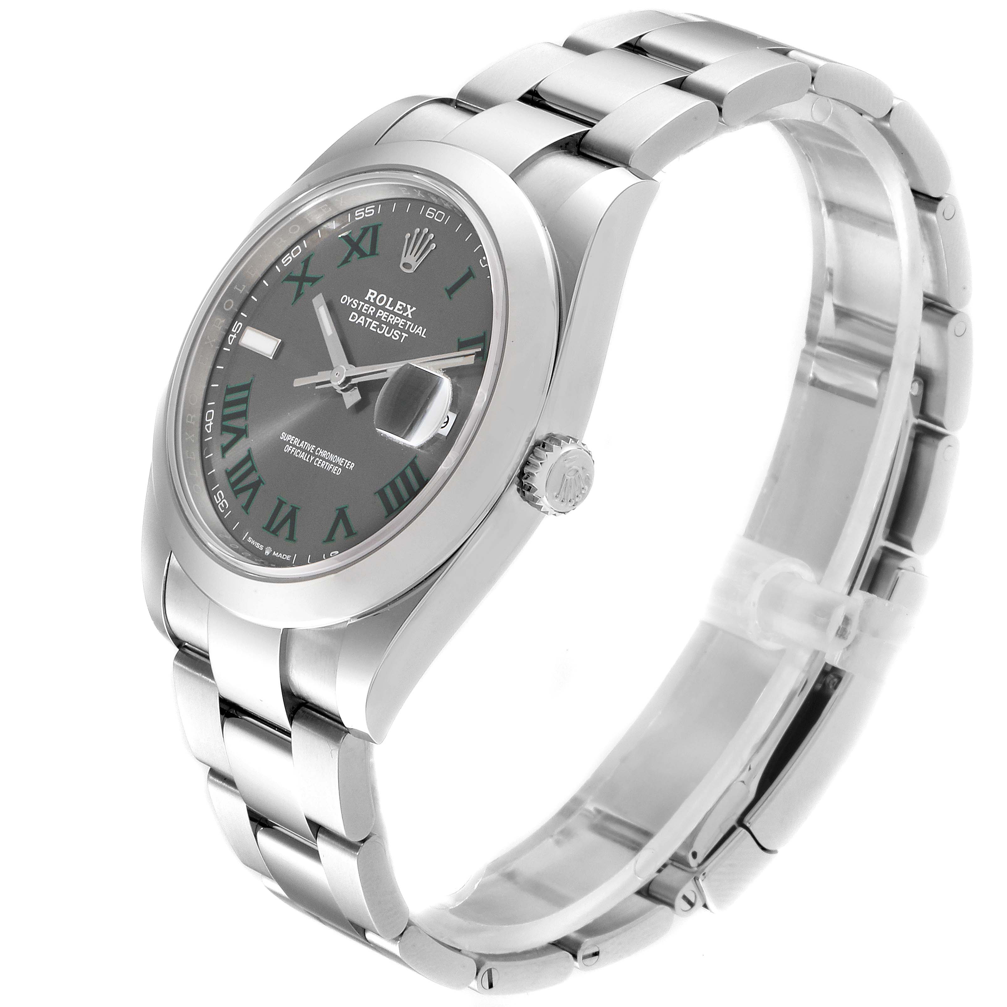 rolex datejust 41 green dial