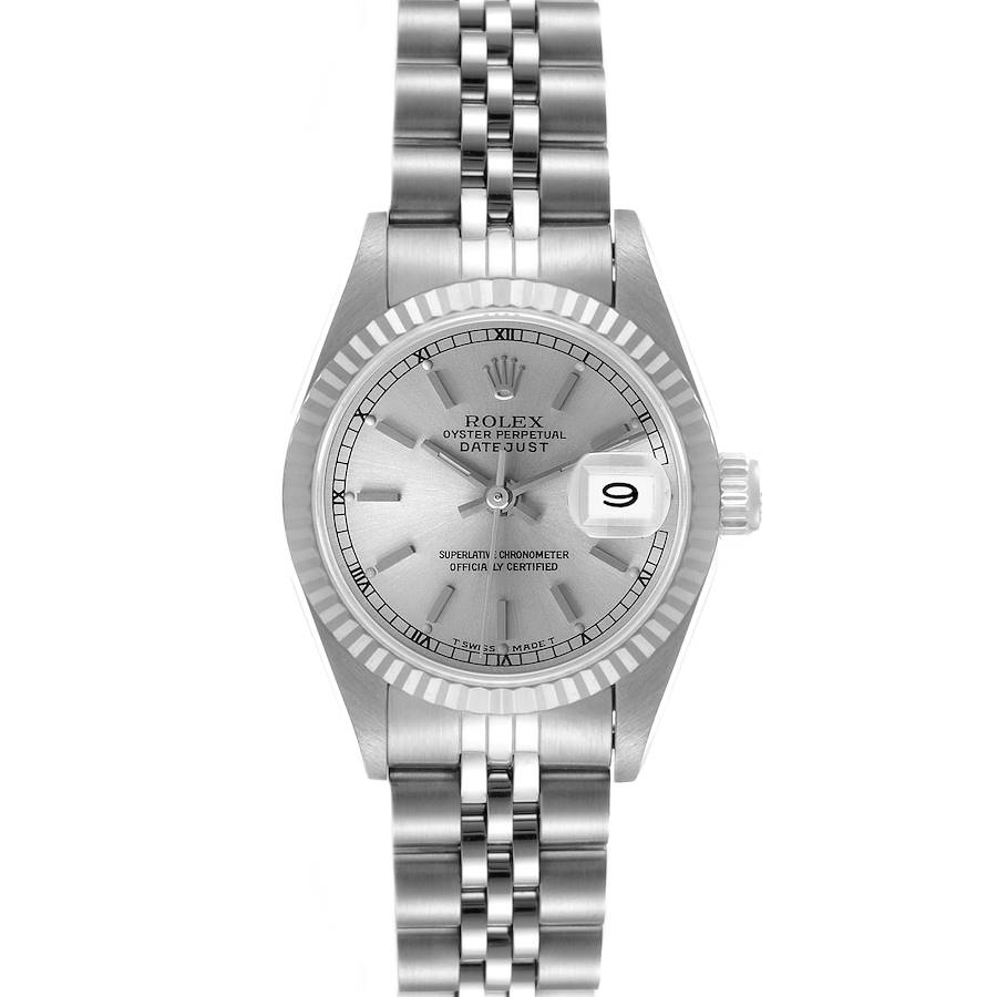 Rolex Datejust Steel White Gold Silver Dial Ladies Watch 69174 SwissWatchExpo